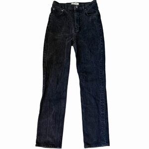 Reformation Dark Denim Straight Leg Jeans